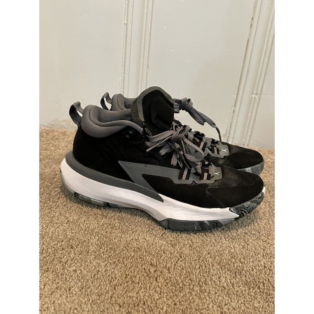 Nike Jordan Zion 1 TB Basketball Shoe Black White-Smoke Grey DC4208-001 Mens 6.5